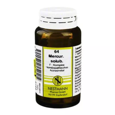 MERCURIUS SOLUBILIS F Complex No.64 Tablete, 120 kapsul