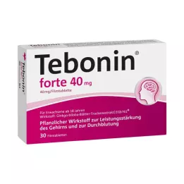 TEBONIN forte 40 mg filmsko obložene tablete, 30 kosov