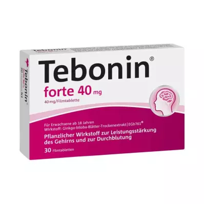 TEBONIN forte 40 mg filmsko obložene tablete, 30 kosov