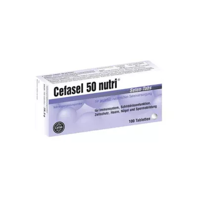 CEFASEL 50 hranilnih tablet s selenom, 100 kosov