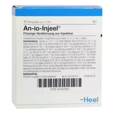 AN-IO Ampule Injeel, 10 kosov AN-IO Ampule Injeel, 10 kosov