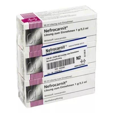Nefrokarnit peroralna raztopina, 150 ml Nefrokarnit peroralna raztopina, 150 ml