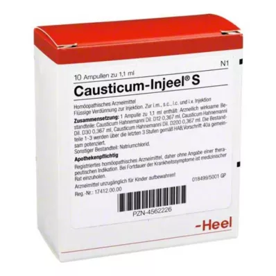 CAUSTICUM INJEEL S Ampule, 10 kosov CAUSTICUM INJEEL S Ampule, 10 kosov