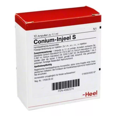 CONIUM INJEEL S Ampule, 10 kosov