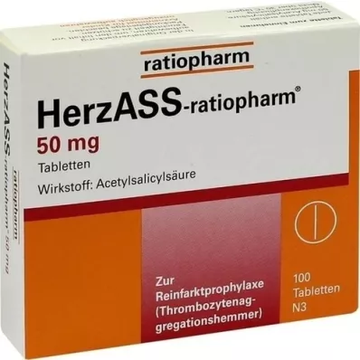 HERZASS-ratiopharm 50 mg tablete, 100 kosov