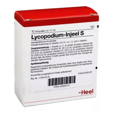 LYCOPODIUM INJEEL S Ampule, 10 kosov LYCOPODIUM INJEEL S Ampule, 10 kosov
