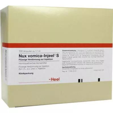 NUX VOMICA INJEEL S Ampule, 100 kosov NUX VOMICA INJEEL S Ampule, 100 kosov