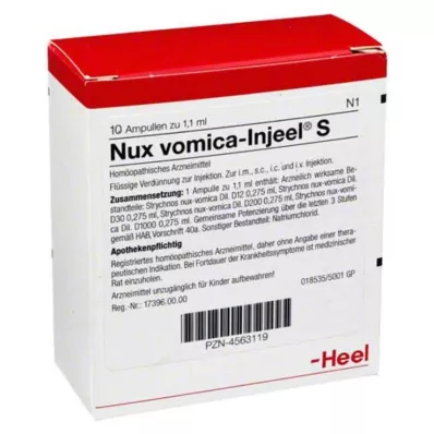 NUX VOMICA INJEEL S Ampule, 10 kosov NUX VOMICA INJEEL S Ampule, 10 kosov