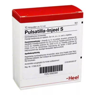 Pulsatilla Injeel S ampule, 10 kos Pulsatilla Injeel S ampule, 10 kos