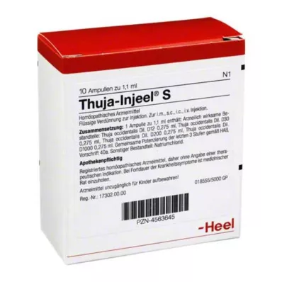 THUJA INJEEL S Ampule, 10 kosov THUJA INJEEL S Ampule, 10 kosov