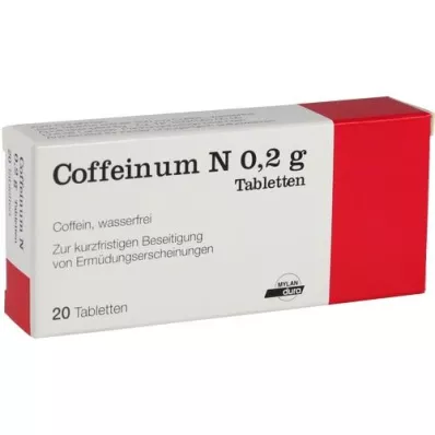 COFFEINUM N 0,2 g tablete, 20 kosov