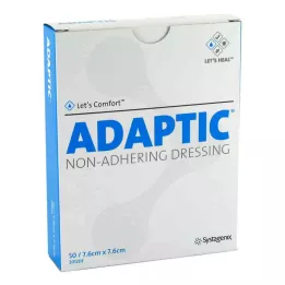 ADAPTIC 7,6x7,6 cm vlažna obloga za rane 2012DE, 50 kosov