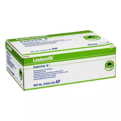 LEUKOSILK 5 cmx5 m, 6 kosov