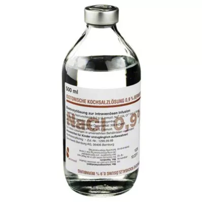 ISOTONISCHE Natrijev klorid 0,9 % Bernburg Inf.-L.Glas, 500 ml
