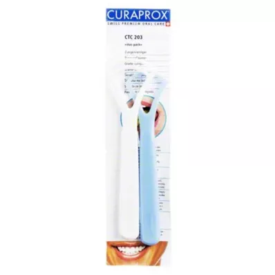 CURAPROX CTC 203 Čistilo za jezik v blistru, 2 kosa