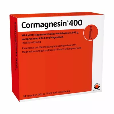 CORMAGNESIN 400 ampul, 10X10 ml CORMAGNESIN 400 ampul, 10X10 ml