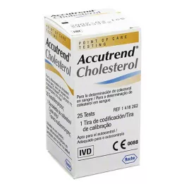 ACCUTREND Testni trakovi za holesterol, 25 kosov