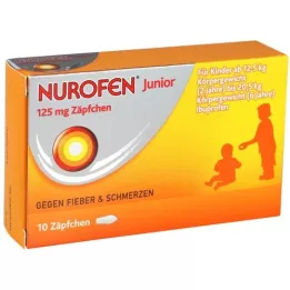 NUROFEN Junior 125 mg svečke, 10 kosov