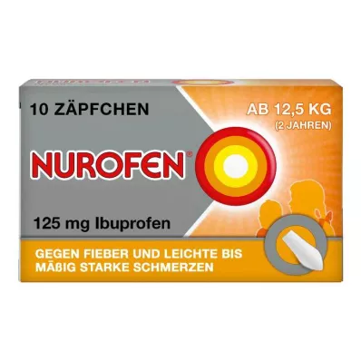 NUROFEN Junior 125 mg svečke, 10 kosov