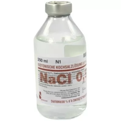 ISOTONISCHE Natrijev klorid 0,9 % Bernburg Inf.-L.Glas, 250 ml