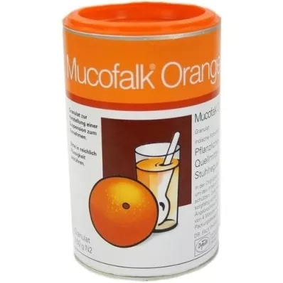 MUCOFALK Oranžna zrnca za pripravo enkratnega odmerka, 150 g