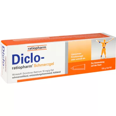 DICLO-RATIOPHARM Gel proti bolečinam, 100 g