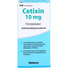 CETIXIN 10 mg filmsko obložene tablete, 10 kosov