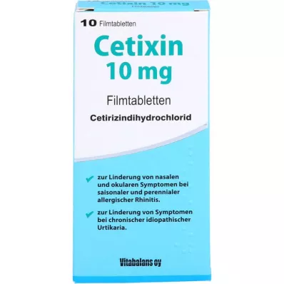 CETIXIN 10 mg filmsko obložene tablete, 10 kosov