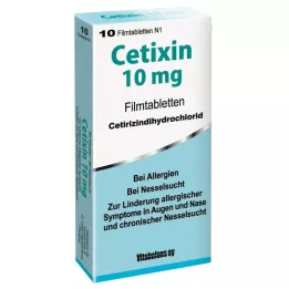 CETIXIN 10 mg filmsko obložene tablete, 10 kosov