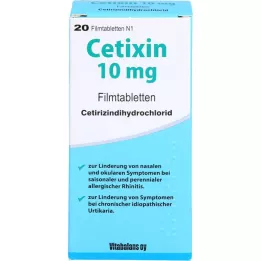 CETIXIN 10 mg filmsko obložene tablete, 20 kosov
