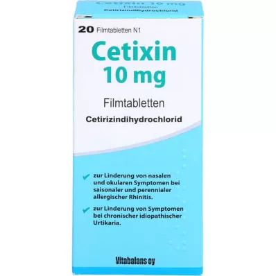 CETIXIN 10 mg filmsko obložene tablete, 20 kosov