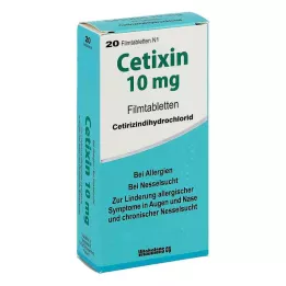 CETIXIN 10 mg filmsko obložene tablete, 20 kosov
