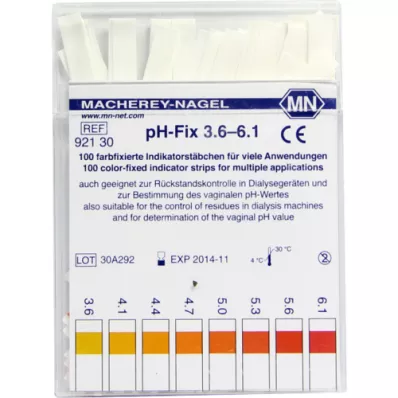PH-FIX Indikatorske paličice pH 3,6-6,1, 100 kosov