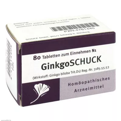 GINKGOSCHUCK Tablete, 80 kosov