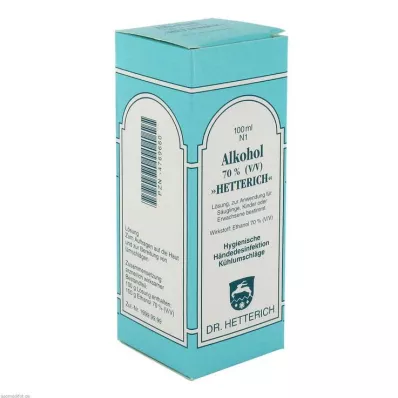 ALKOHOL 70 % V/V Hetterich, 100 ml ALKOHOL 70 % V/V Hetterich, 100 ml
