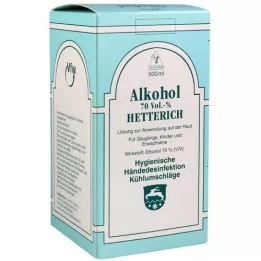 ALKOHOL 70% V/V Hetterich, 500 ml