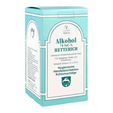 Alkohol 70 % v/v Hetterich (500 ml)