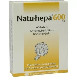 NATU HEPA 600 mg obložene tablete, 20 kosov
