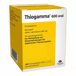 THIOGAMMA 600 oralnih filmsko obloženih tablet, 100 kosov
