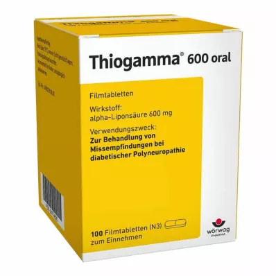 THIOGAMMA 600 oralnih filmsko obloženih tablet, 100 kosov
