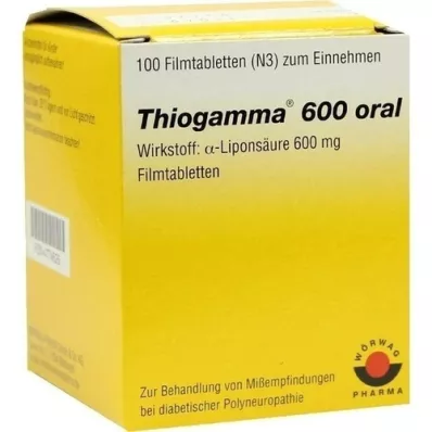 THIOGAMMA 600 oralnih filmsko obloženih tablet, 100 kosov