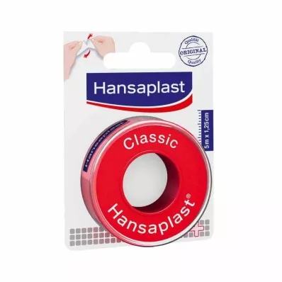 HANSAPLAST Klasični fiksacijski omet 1,25 cm x 5 m, 1 kos