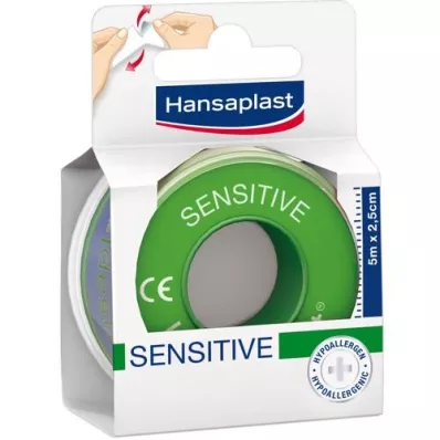 HANSAPLAST Fiksacijski omet Sensitive 2,5 cmx5 m, 1 kos