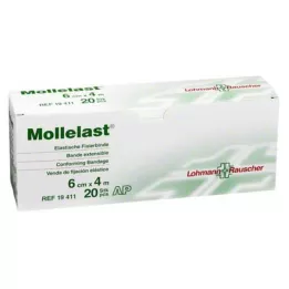 MOLLELAST Povoji 6 cmx4 m beli, 20 kosov