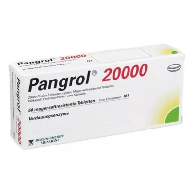 Pangrol 20000 gastrorezistentne tablete, 50 kom Pangrol 20000 gastrorezistentne tablete, 50 kom