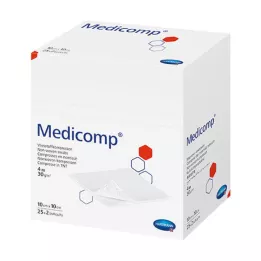 MEDICOMP Netkani komp. nesterilni 10x10 cm 4-slojni, 100 kosov