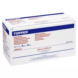 TOPPER Rezila Compr.5x5 cm sterilna, 20X5 kosov