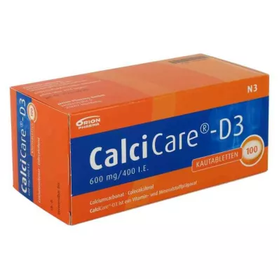 CALCICARE D3 žvečljive tablete, 100 kapsul CALCICARE D3 žvečljive tablete, 100 kapsul