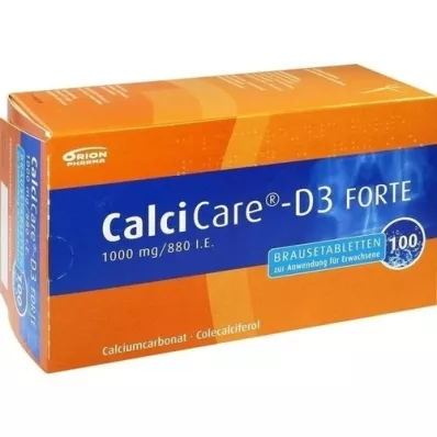 CALCICARE D3 forte šumeče tablete, 100 kosov
