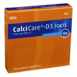 CALCICARE D3 forte šumeče tablete, 100 kosov